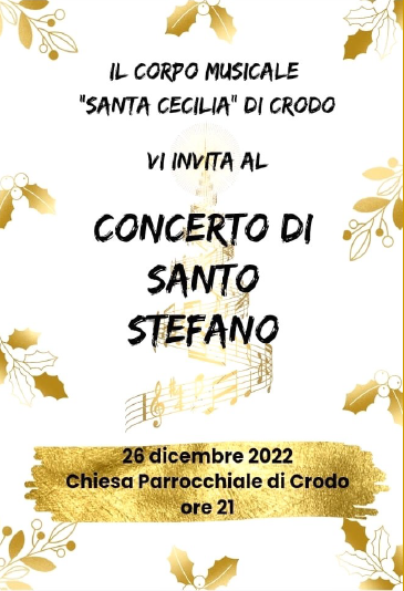 Lunedì 26 dicembre Santo Stefano a Crodo – Concerto Banda