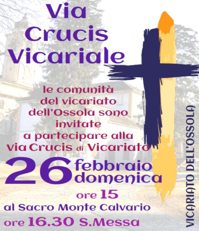 Via Crucis Vicariale – 26 febbraio Sacro Monte Calvario