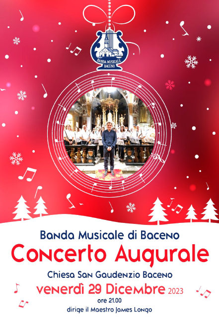 Venerdì 29 dicembre 2023 – Concerto augurale Banda di Baceno – Chiesa Baceno